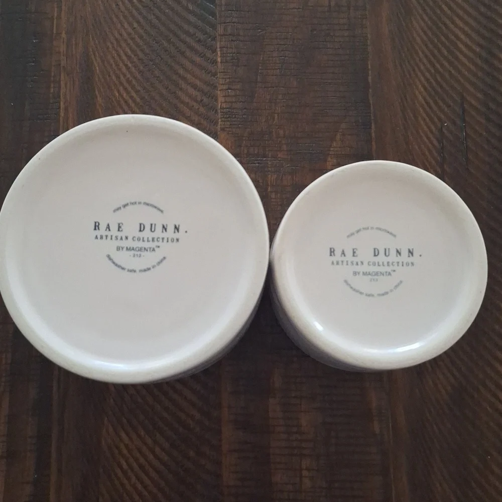 Rae Dunn Guac and Salsa Bowl Set